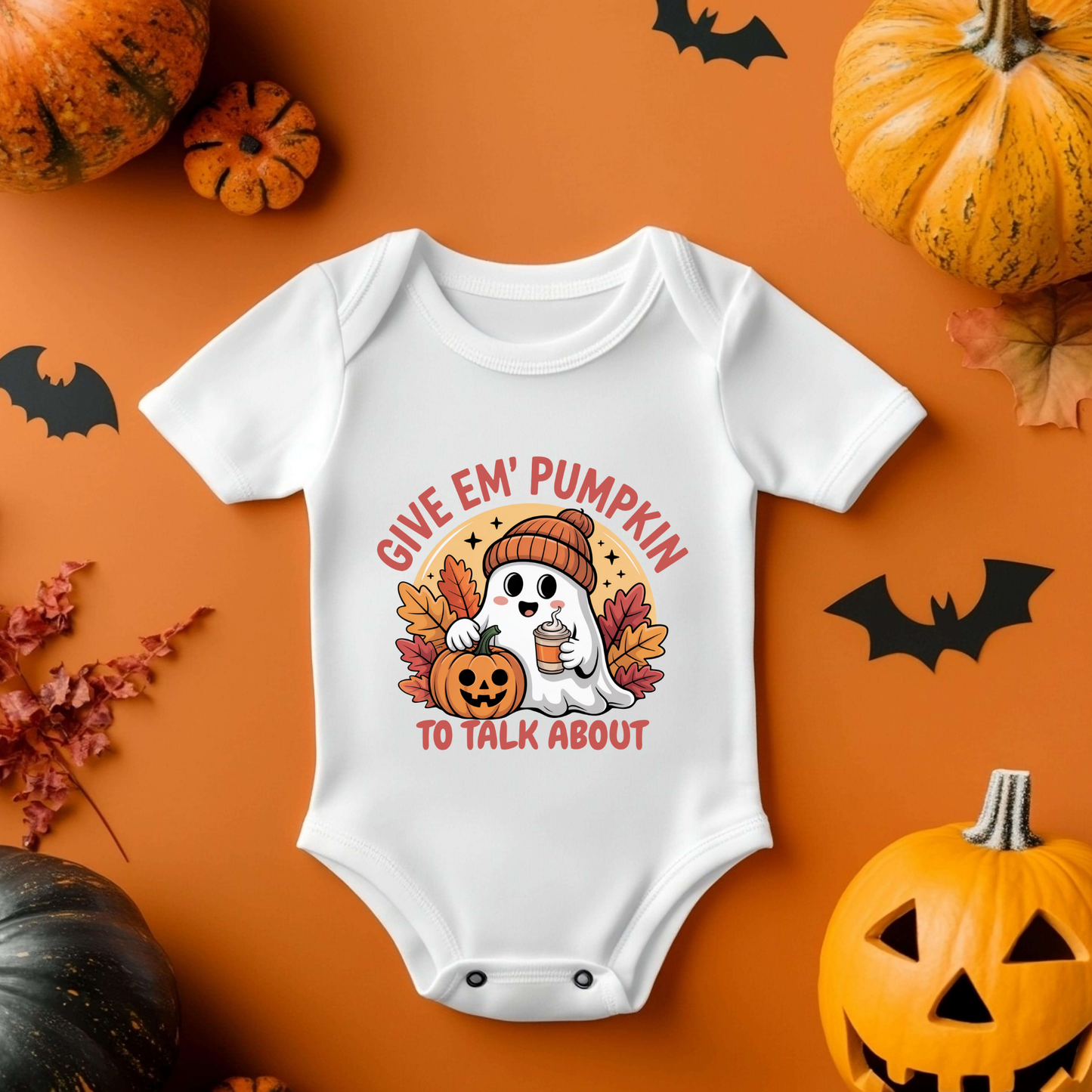 Halloween Funny Pumpkin Ghost Baby Vest