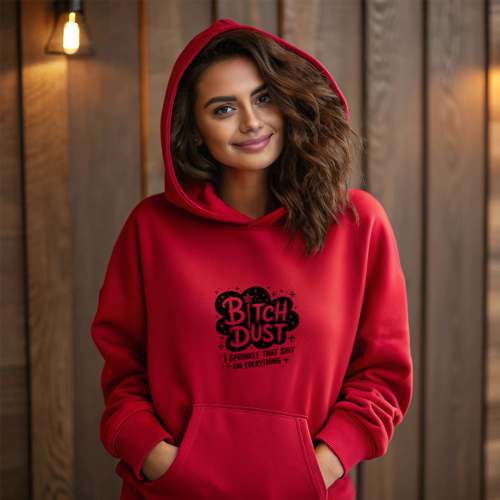 Ladies Halloween Adult Hoodies - Bitch Dust
