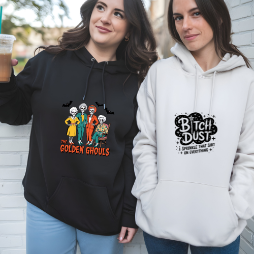 Ladies Halloween Adult Hoodies - Bitch Dust