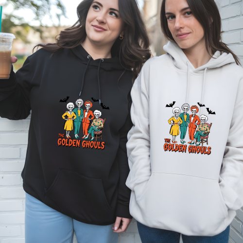 Ladies Halloween Adult Hoodies - The Golden Ghouls