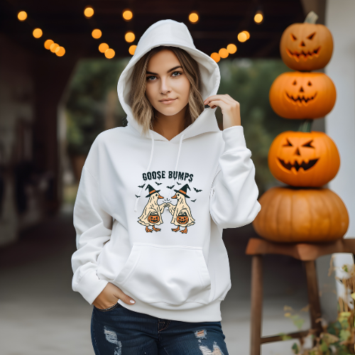 Ladies Halloween Adult Hoodies - Goose Bumps