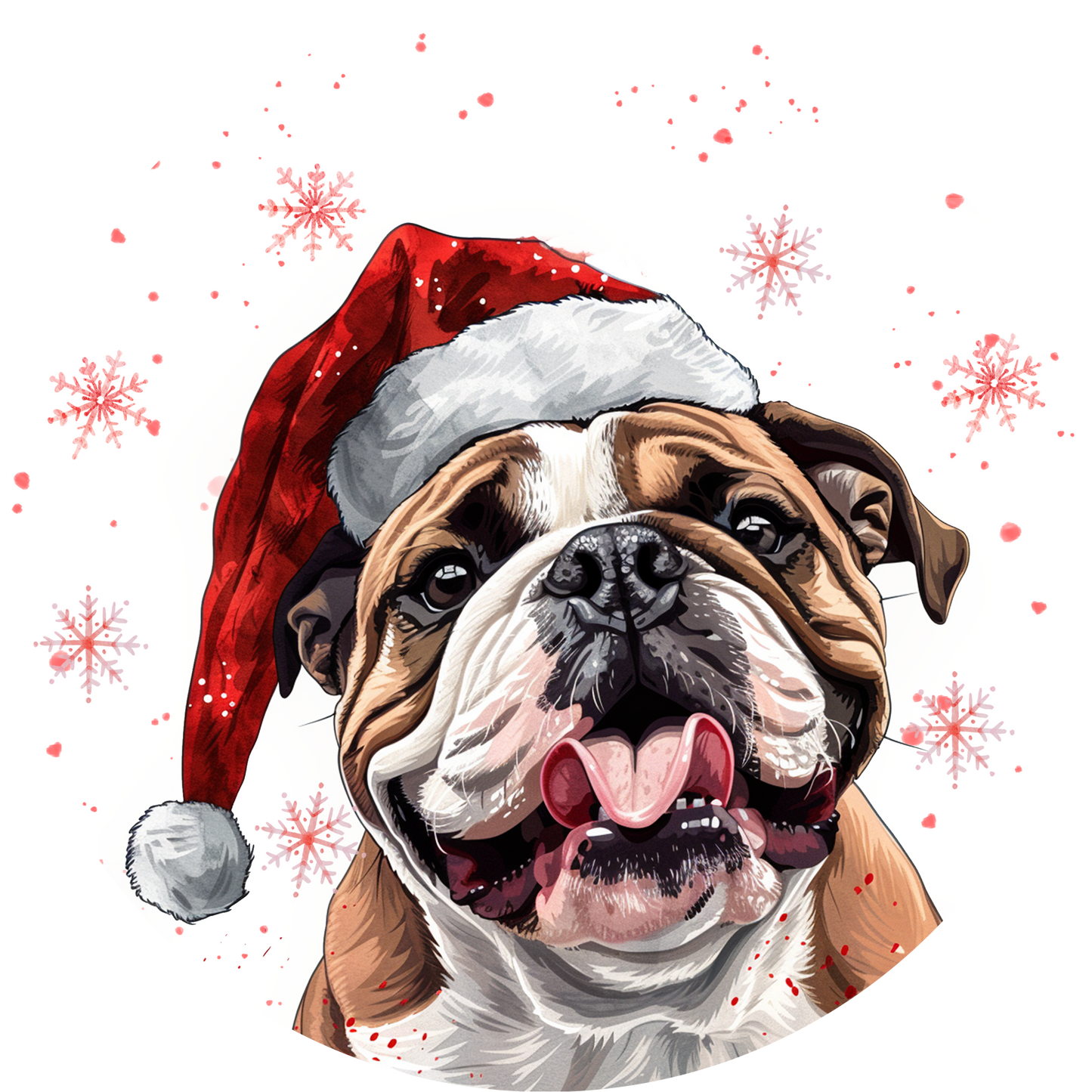 Bulldog Dog Christmas Bauble