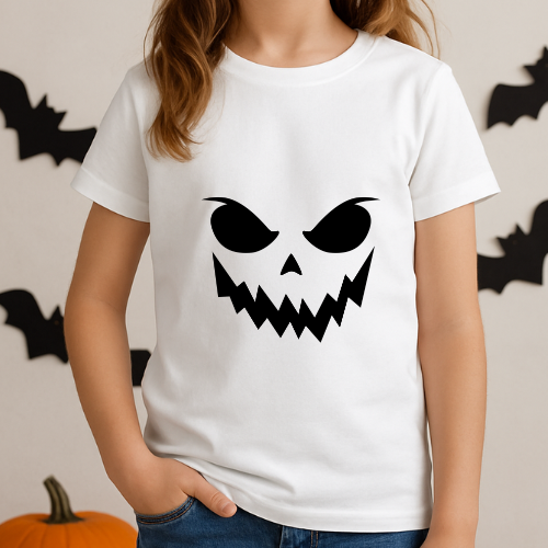 Creepy Pumpkin Face T-Shirt