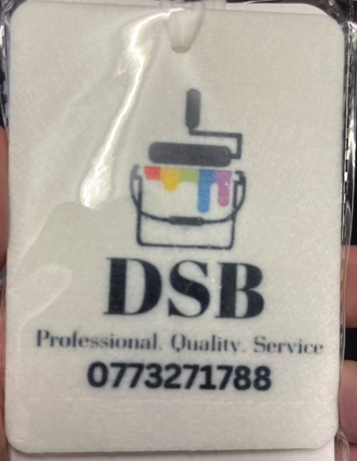 Personalised Circle Air Freshener With Fragrance