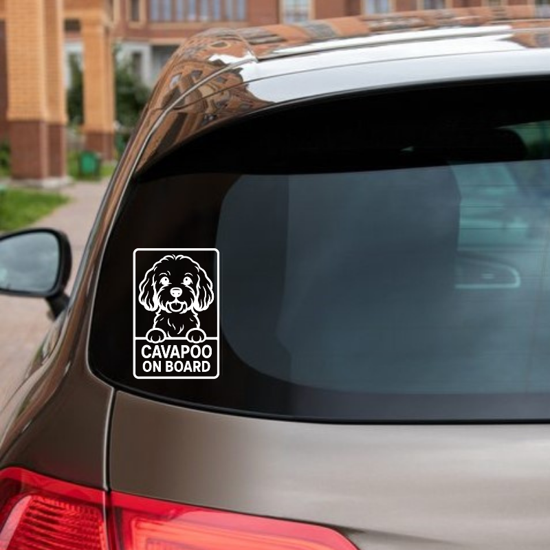 Cavapoo On Board Car Bumper Sticker