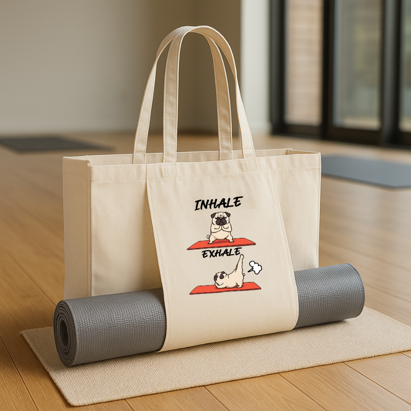 Inhale Exhale Pug - Yoga Bag