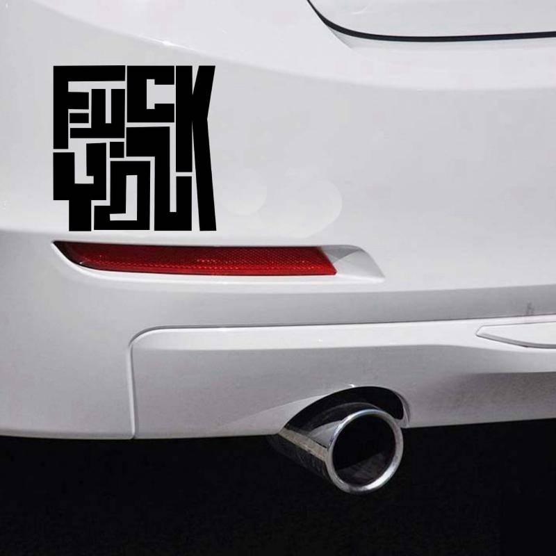 Rude Sarcastic Car Bumper Sticker