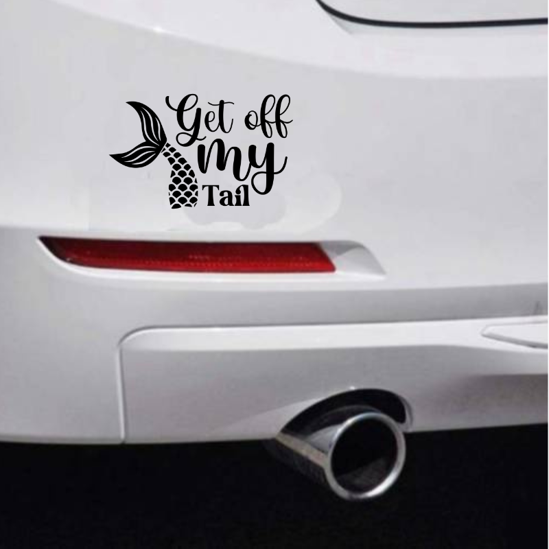 Get Off My Tail Car Bumper Sticker
