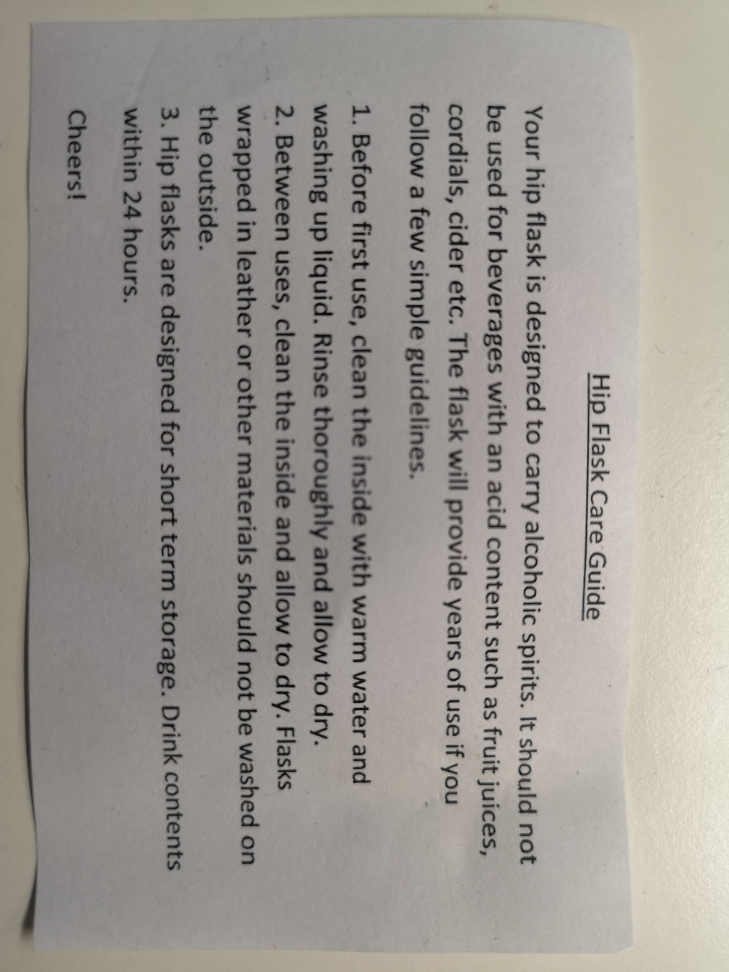 165ml Stainless Steel Hip Flask - Personalised