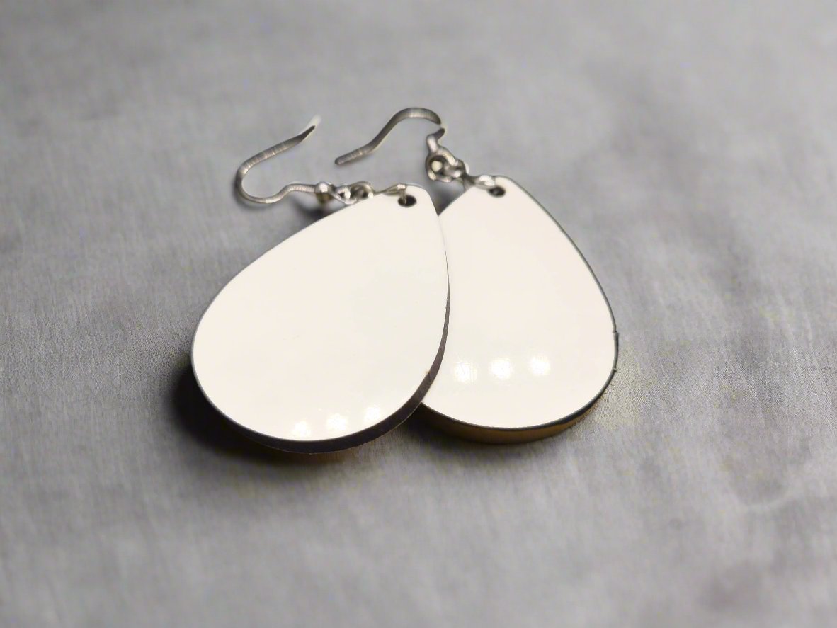 Personalised Pearl Drop Ear Rings