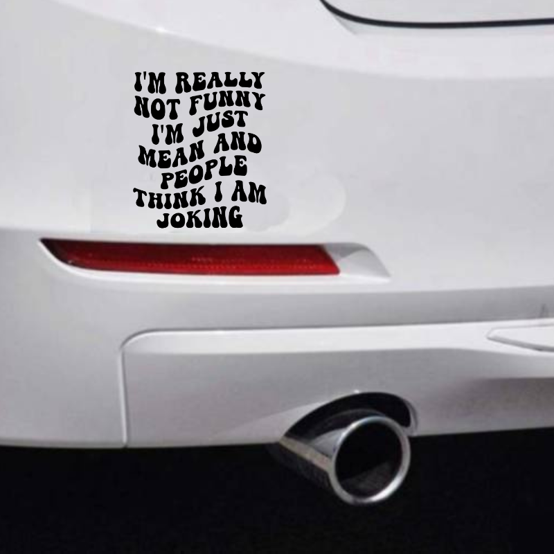 I'm Not Really Funny Car Bumper Sticker