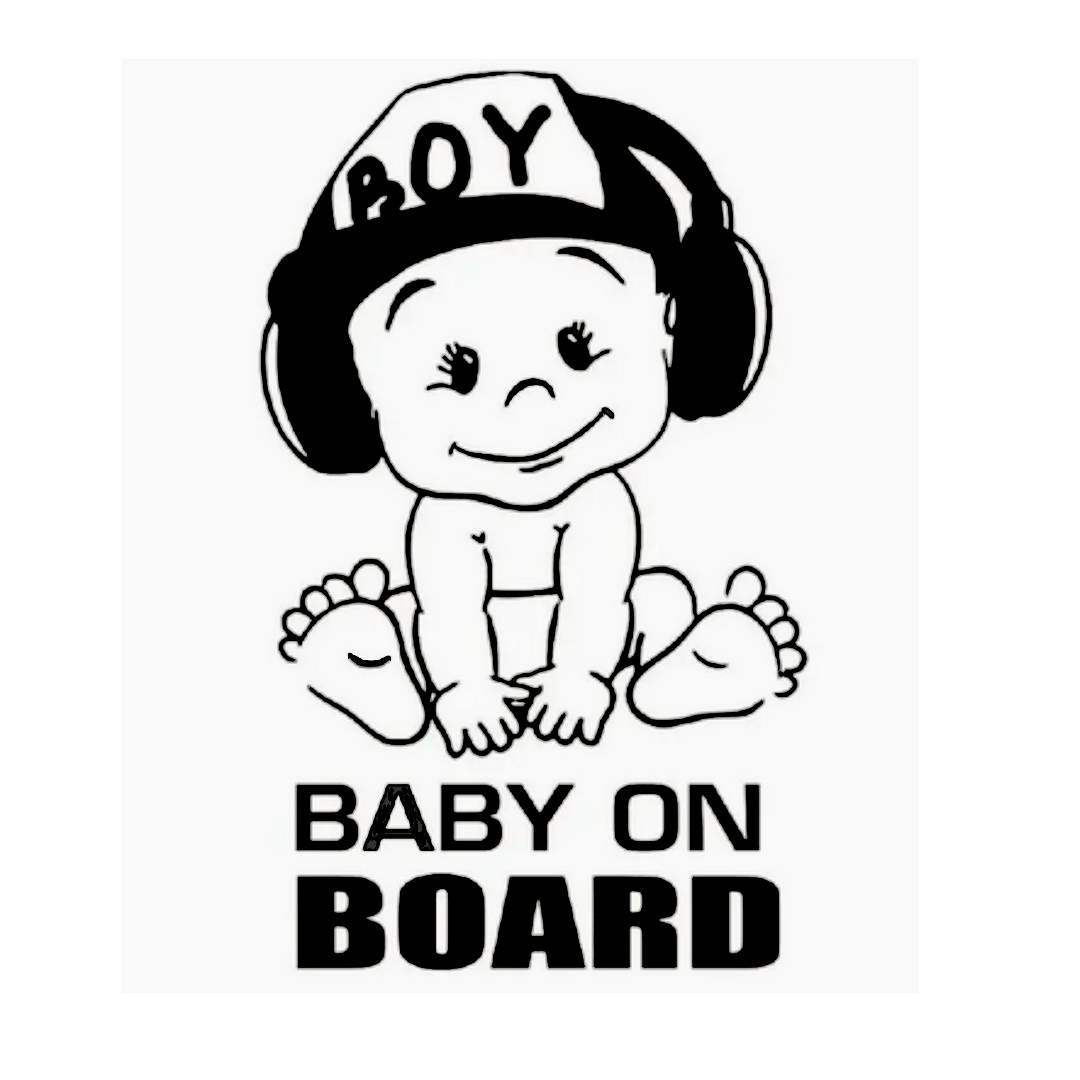 Baby Boy On Board Car Bumper Sticker