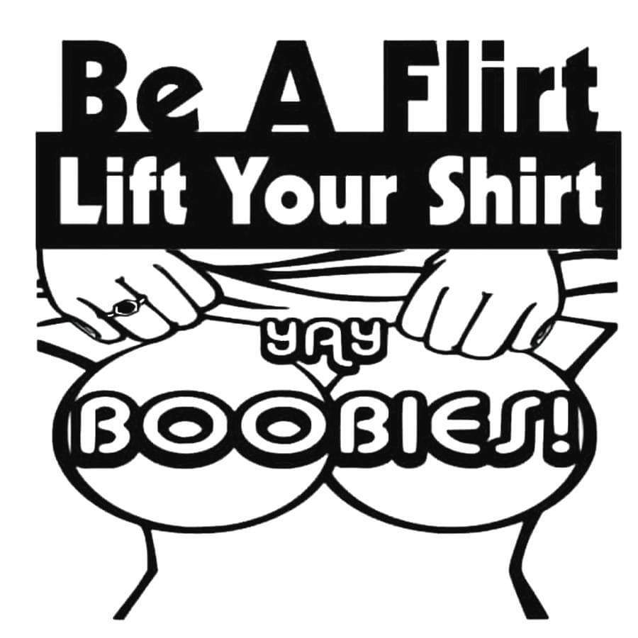 Be A Flirt Rude Car Bumper Sticker