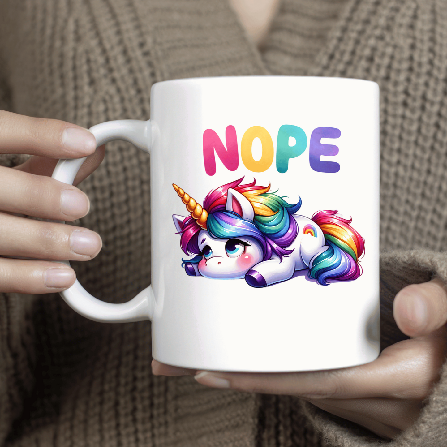 Unicorn Office Coffee Mug - Nope