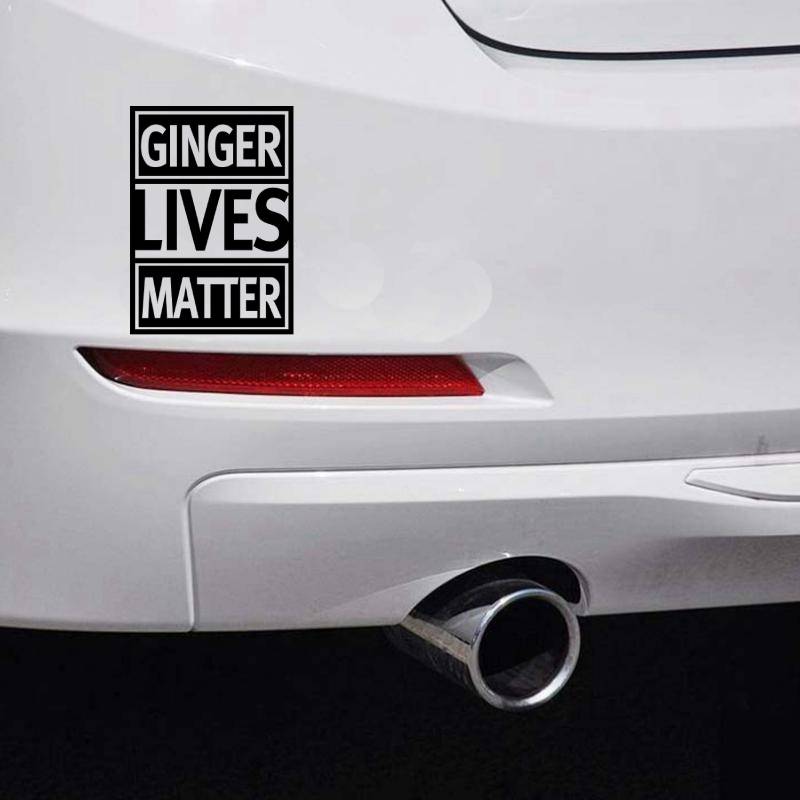 Ginger Lives Matter Car Bumper Sticker