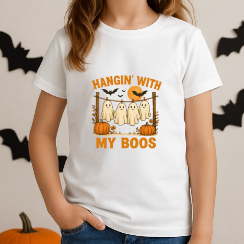 Kids Hangin' With My Boos Halloween T-Shirt