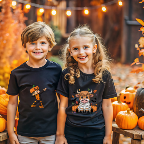 Mummy Highland Cow Face T-Shirt