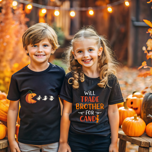Will Trade Brother For Candy Kids Halloween T-Shirt