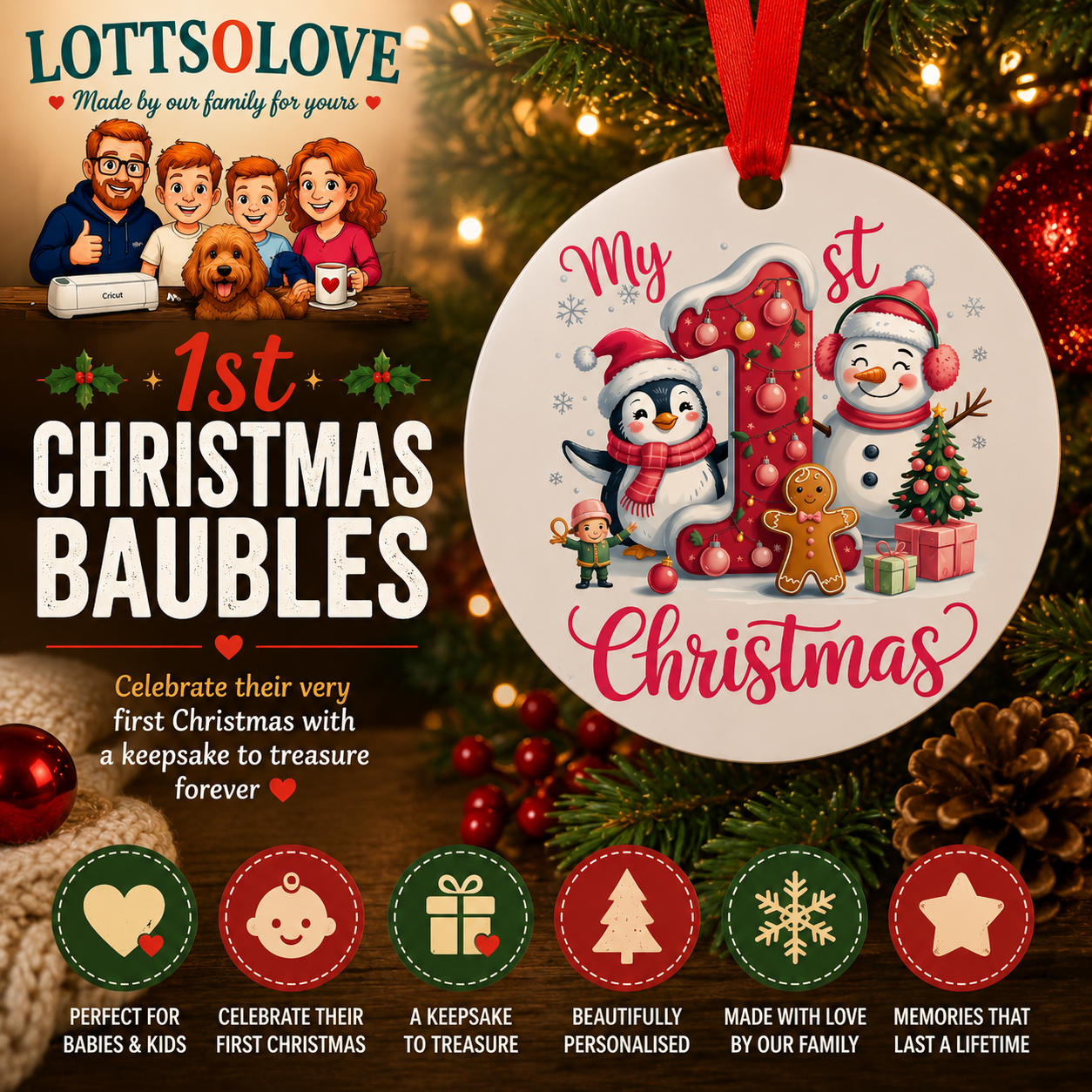 1st Christmas Baubles