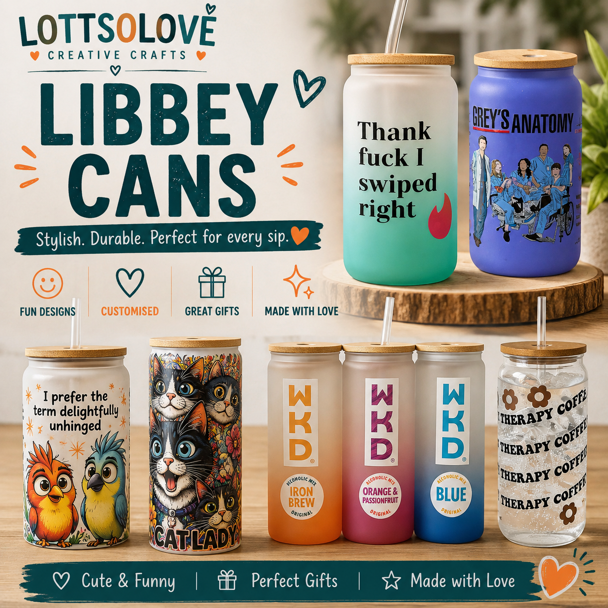 Libbey Cans & Glass Tumblers