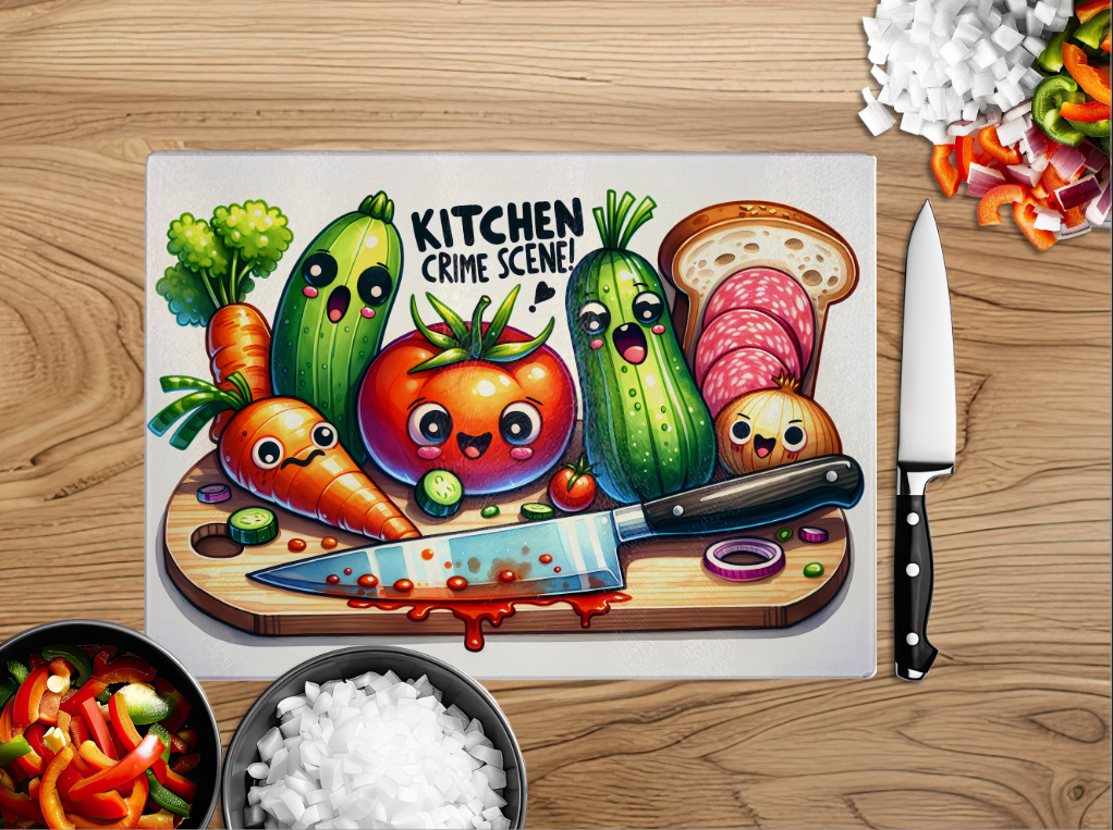 Funny Crime Scene Chopping Boards