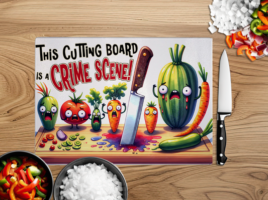 Crime Scene Cutting Board