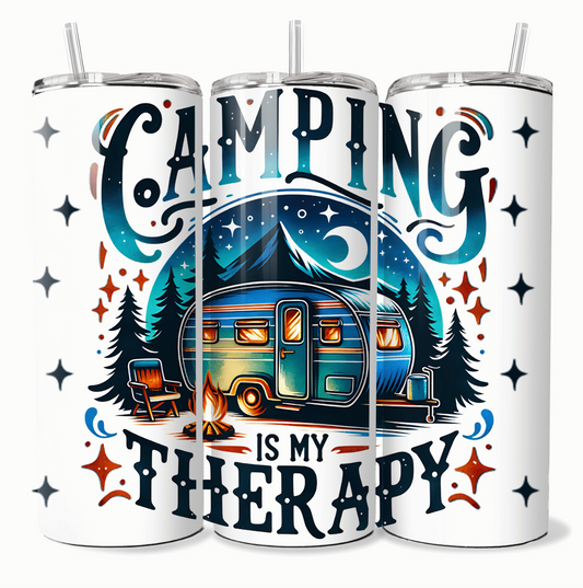 Colourful Camping Hot Cold 20oz Travel Tumbler