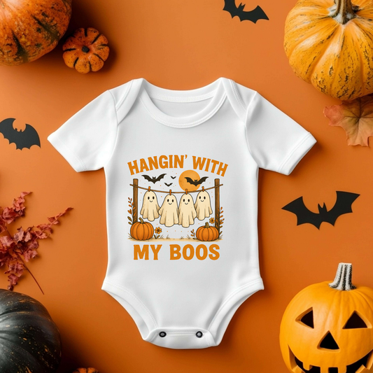 Halloween Hanging With My Boos Baby Vest