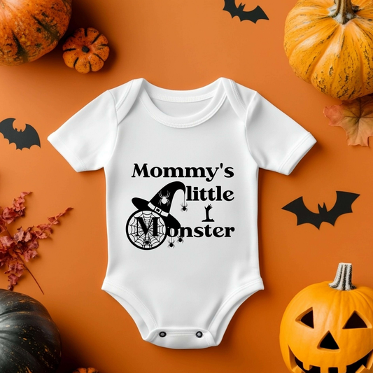 Halloween Mummy's Little Monster Baby Vest