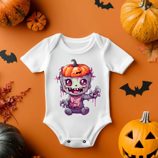 Halloween Pumpkin Monster Baby Vest