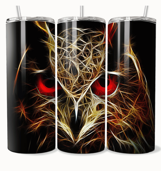 3D Print Owl Hot Cold Beverage 20oz Tumbler