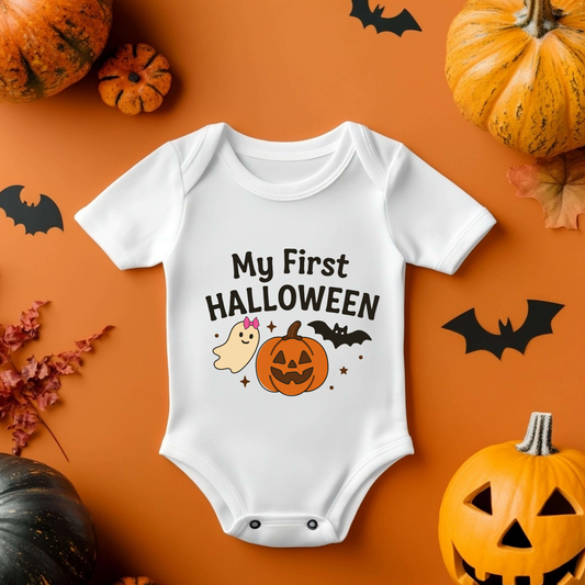 My First Halloween Baby Vest