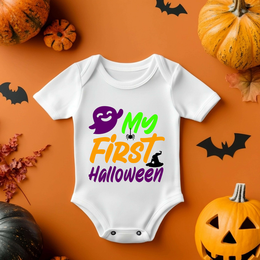 Colourful My First Halloween Baby Vest
