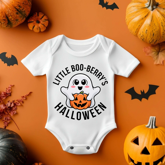 Little Boo Berry Halloween Baby Vest