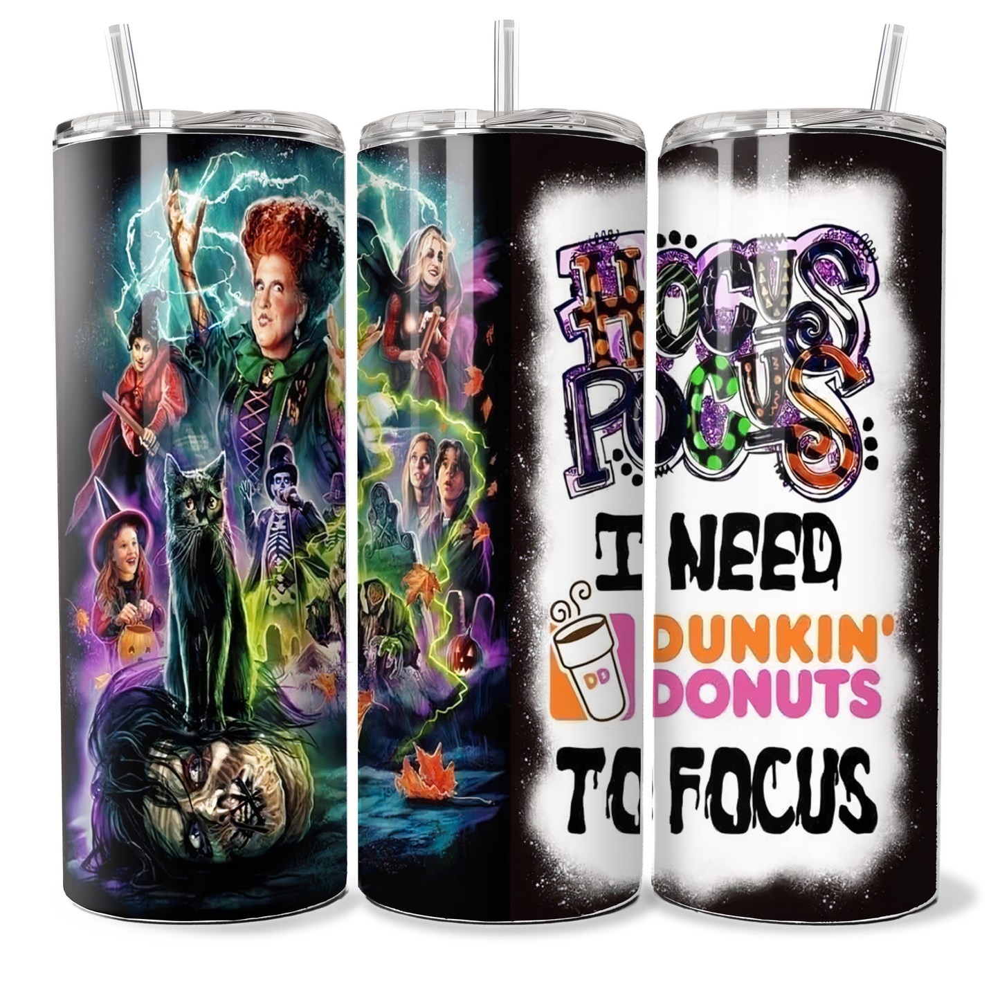 Halloween Hocus Pocus Donuts Tumbler