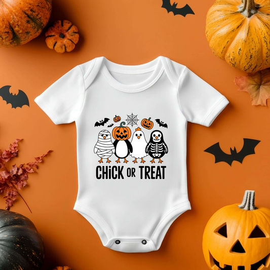Halloween Chick or Treat Baby Vest