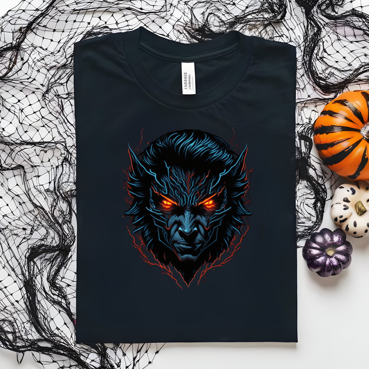 Unisex Black Werewolf Halloween T-Shirt