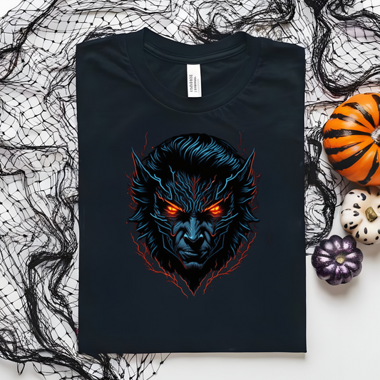 Unisex Black Werewolf Halloween T-Shirt