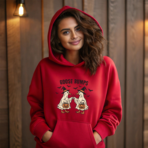 Ladies Halloween Adult Hoodies - Goose Bumps