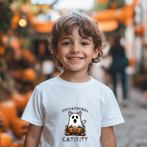 Paranormal Cavitivity Kids Halloween T-Shirt