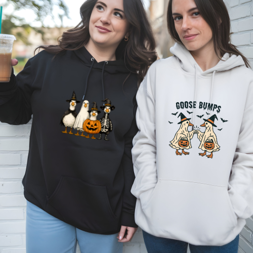 Ladies Halloween Adult Hoodies - Goose Bumps