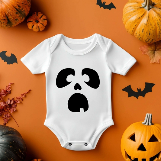 Halloween Baby Vest - Spooky Pumpkin Face