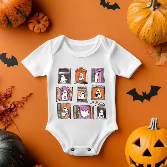 Halloween Baby Vest - Ghost Artwork