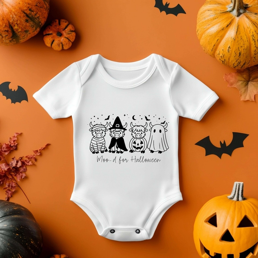 Halloween Baby Vest - Highland Cows