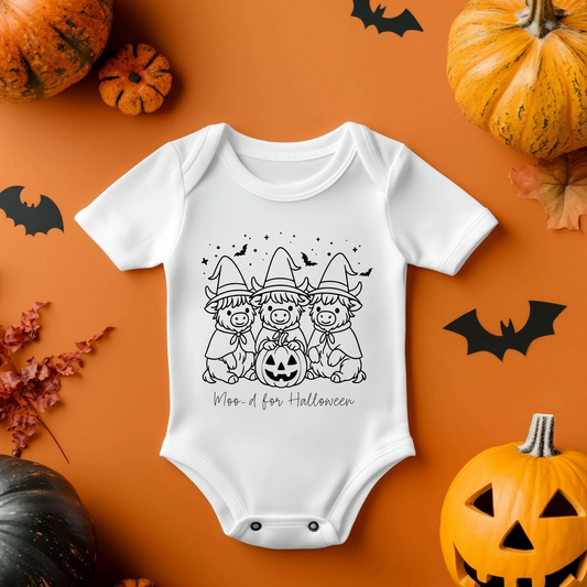 Halloween Baby Vest - Highland Cows Moo-d