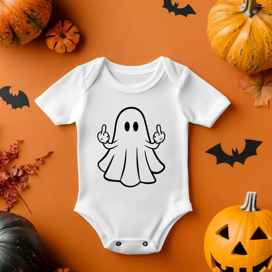Halloween Baby Vest - Rude Ghost