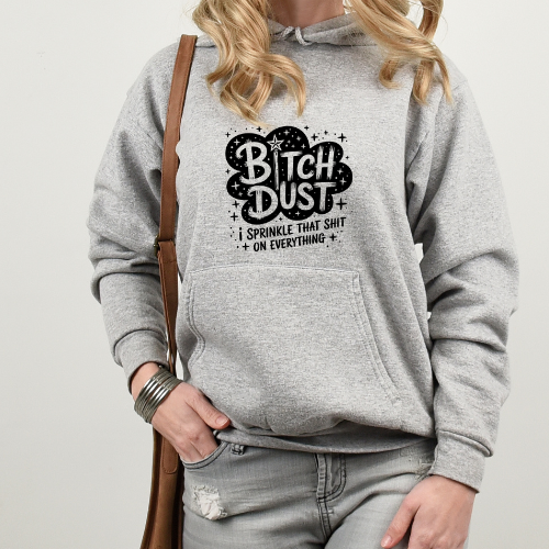 Ladies Halloween Adult Hoodies - Bitch Dust