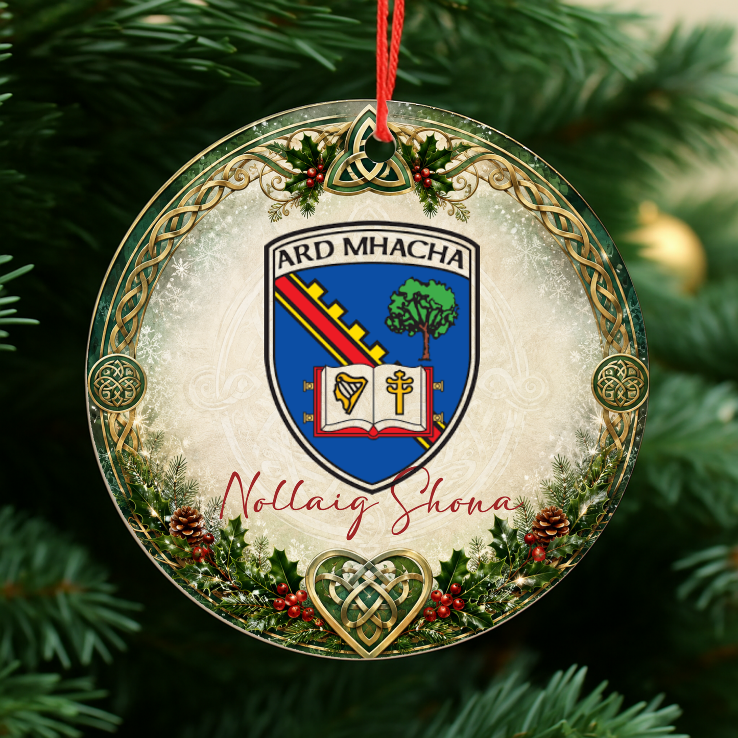 GAA County Armagh Christmas Bauble | Irish GAA Decoration