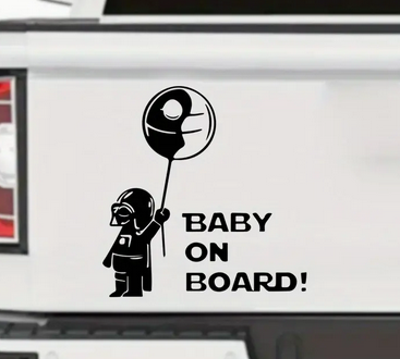 Baby On Board Car Vinyl Bumper Sticker