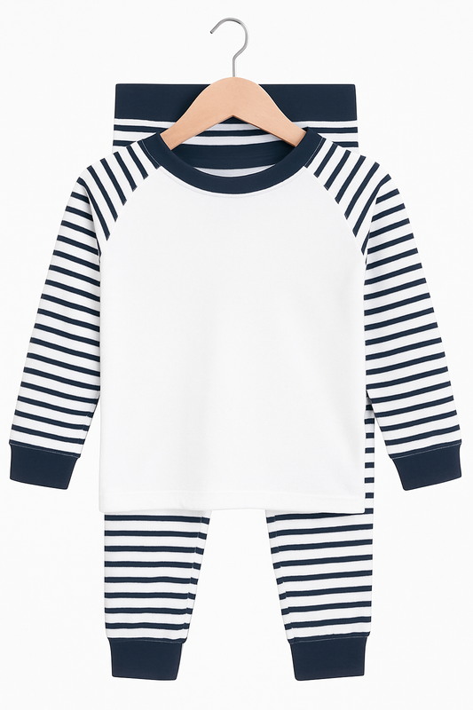 Personalised Dark Navy Kids PJs